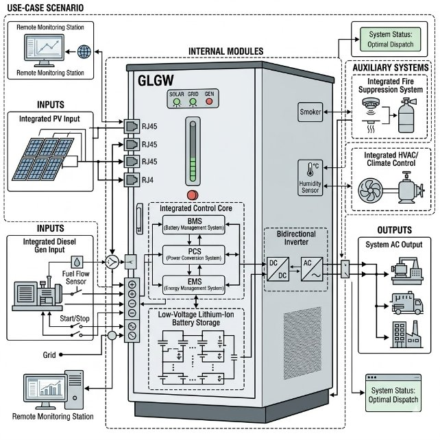 Solar Storage Diesel Micro Grid All-in-One Cabinet - 图片 3