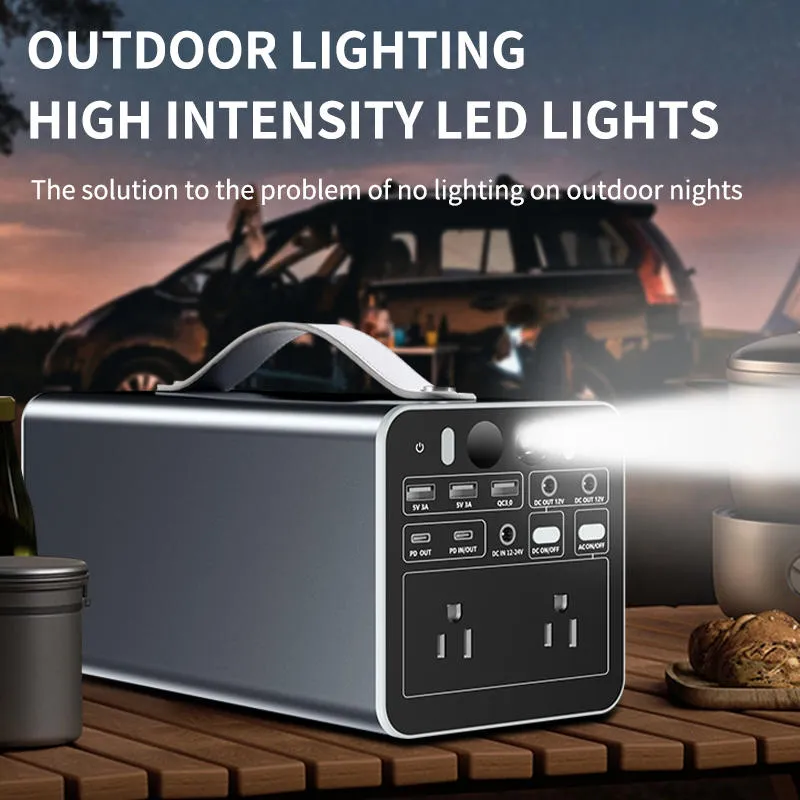 Lithium Battery Portable Power Station with Solar Panel - 310wh - 图片 2